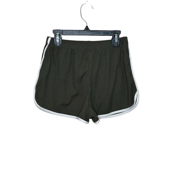 Capella dark green ribbed pull on shorts size Small - Picture 5 of 6